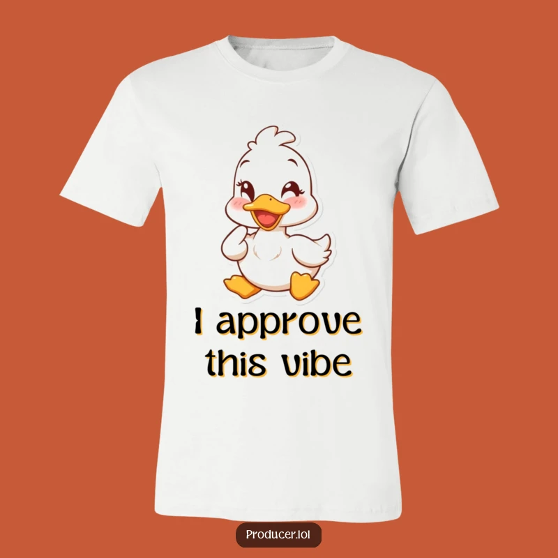 Funny Duck Wink T-Shirt: Wear Your Cheerful Approval with Pride