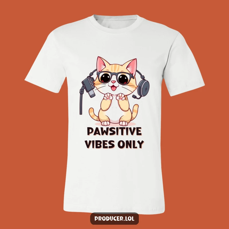 Funny Cat DJ T-Shirt: Enthusiastic Producer Tee for Music Lovers