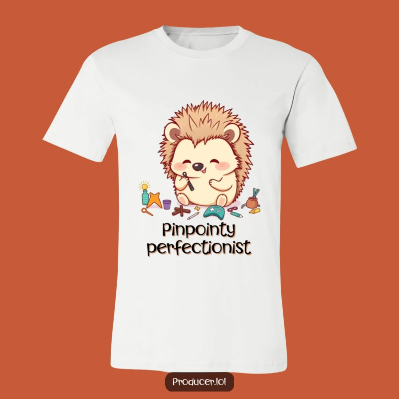 Funny Hedgehog T-Shirt: Meticulous Organizer, Hilarious Prop Arrangement, Great Gift