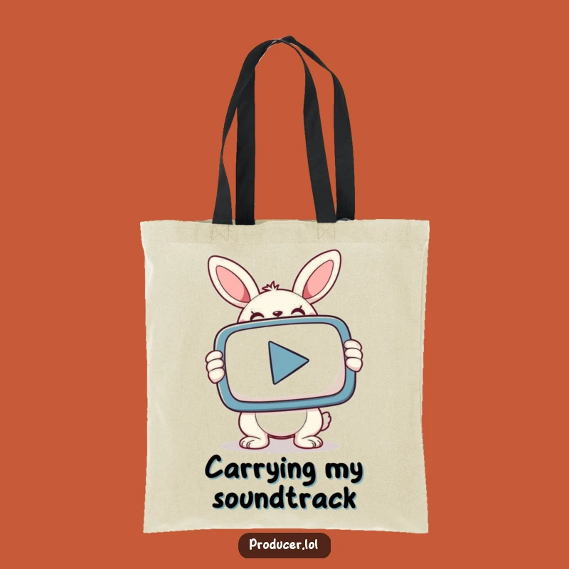 Funny Bunny Gamer Tote Bag: Carry Your Game & Essentials