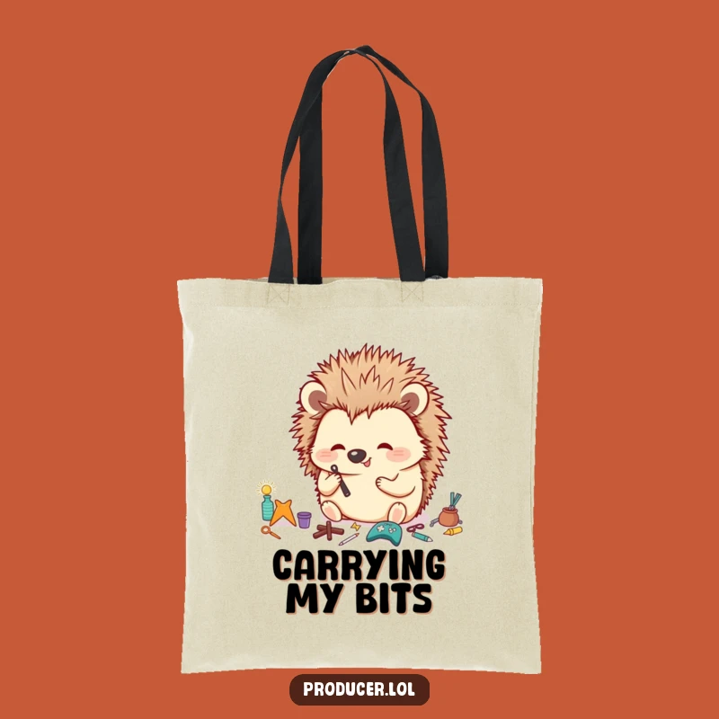 Funny Hedgehog Tote Bag: Carry Your Small Items with This Hilarious Organizer Bag, Gift Idea